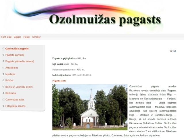 Rēzeknes novada pašvaldība, Ozolmuižas pagasta pārvalde, 