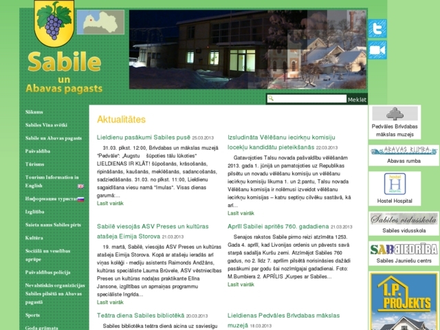 Talsu novada pašvaldības Sabiles pilsētas un Abavas pagasta pārvalde, 